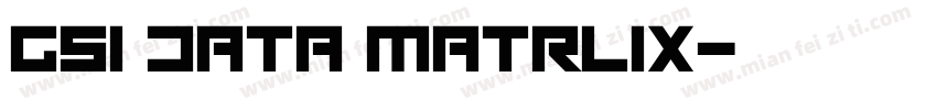 GS1 Data Matrlix字体转换